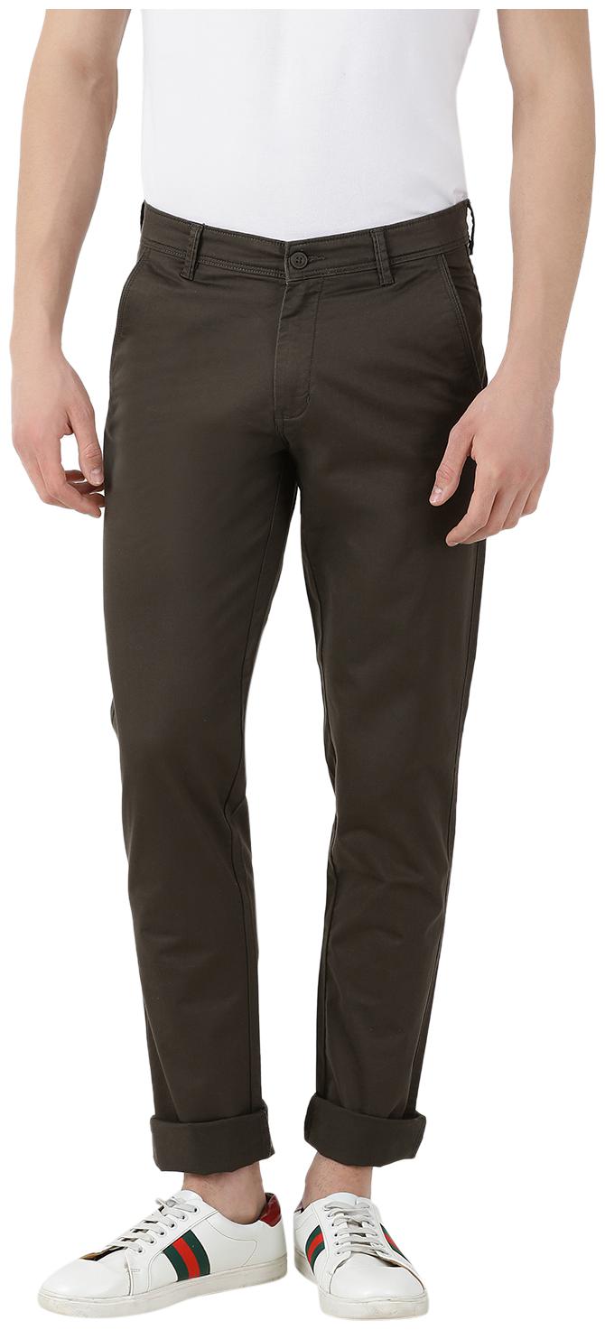 

Monte Carlo Men Brown Solid Slim fit Regular trousers