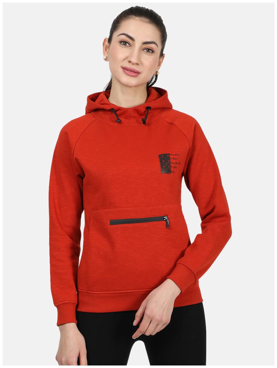 

Monte Carlo Women Printed Hoodie - Red