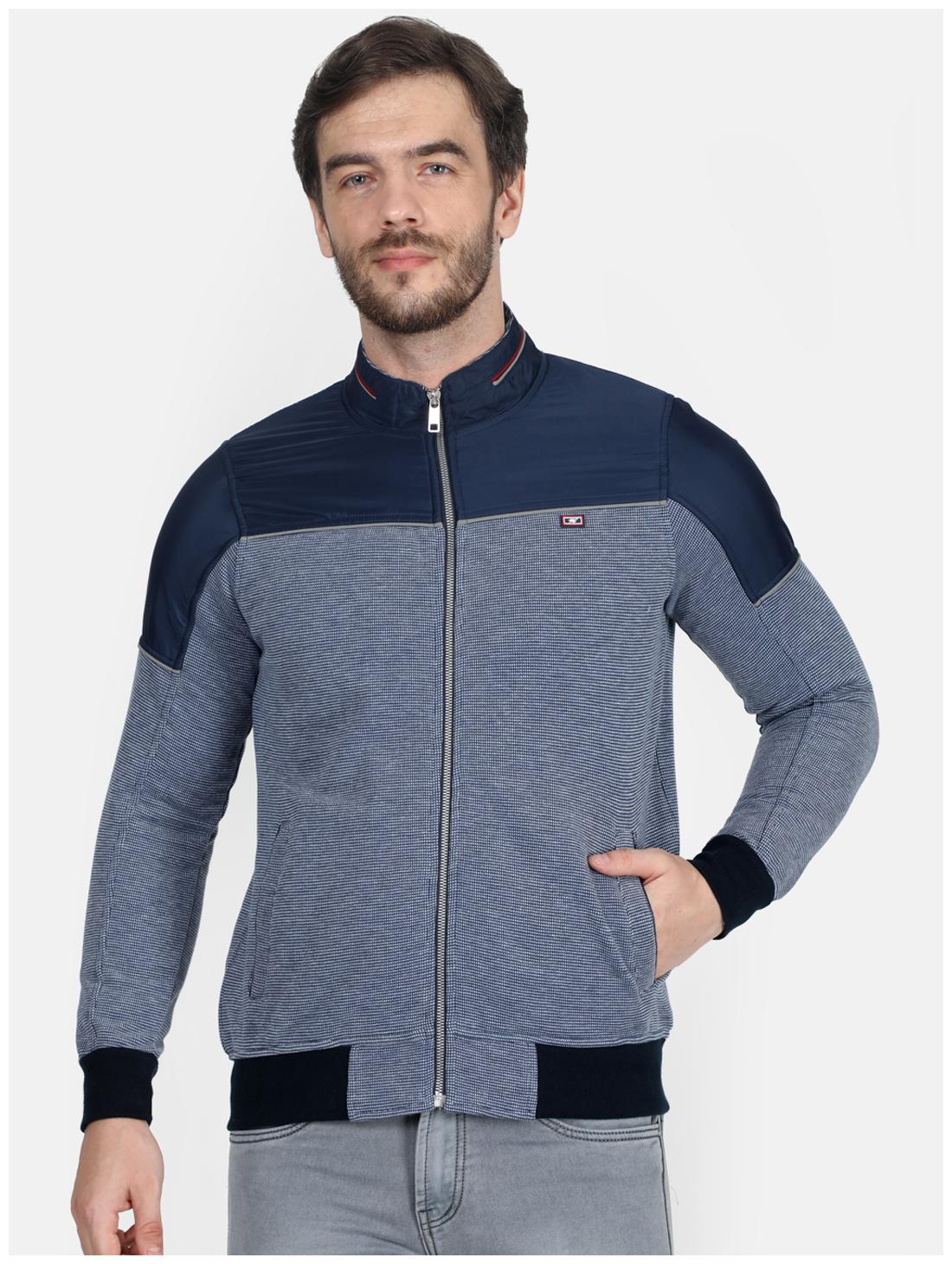 

Monte Carlo Men Blue High neck Sweatshirt