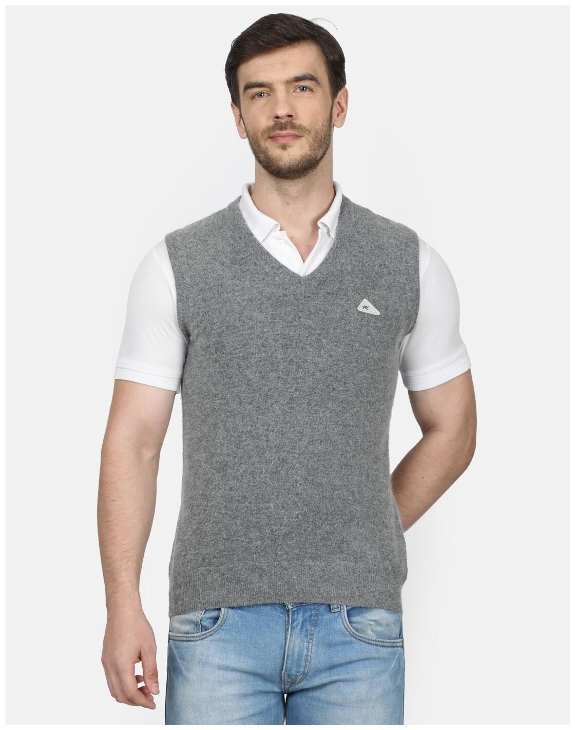 

Monte Carlo Men Grey V neck Pullover