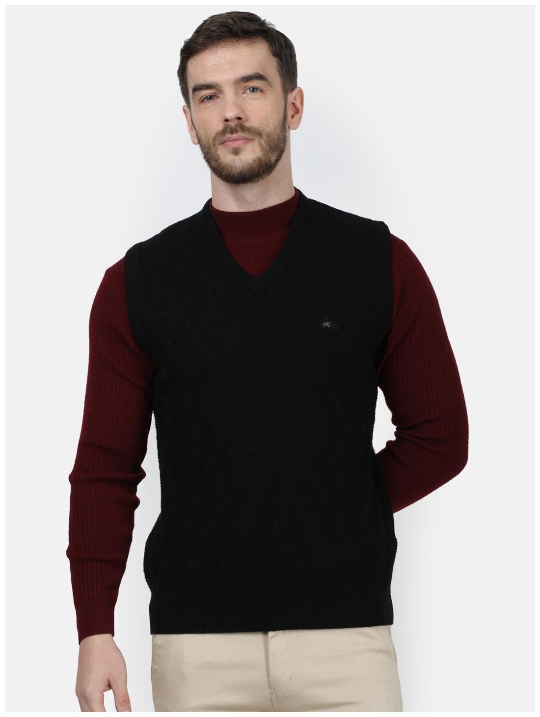 

Monte Carlo Men Black V neck Pullover