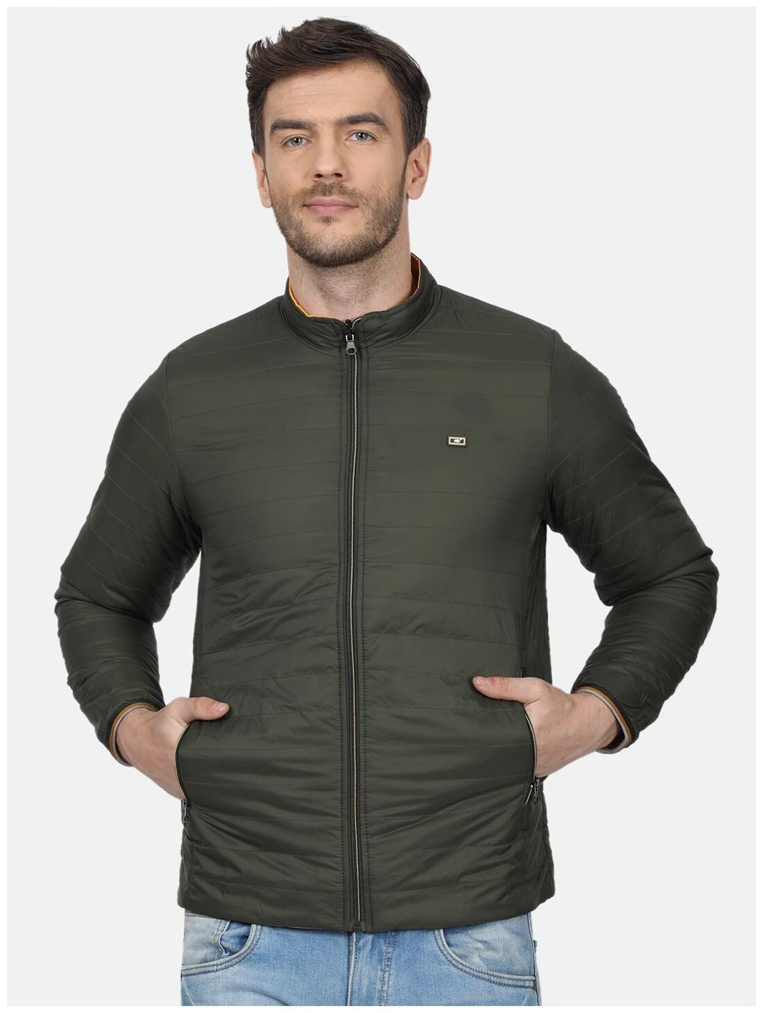 

Monte Carlo Men Green Solid Down jacket