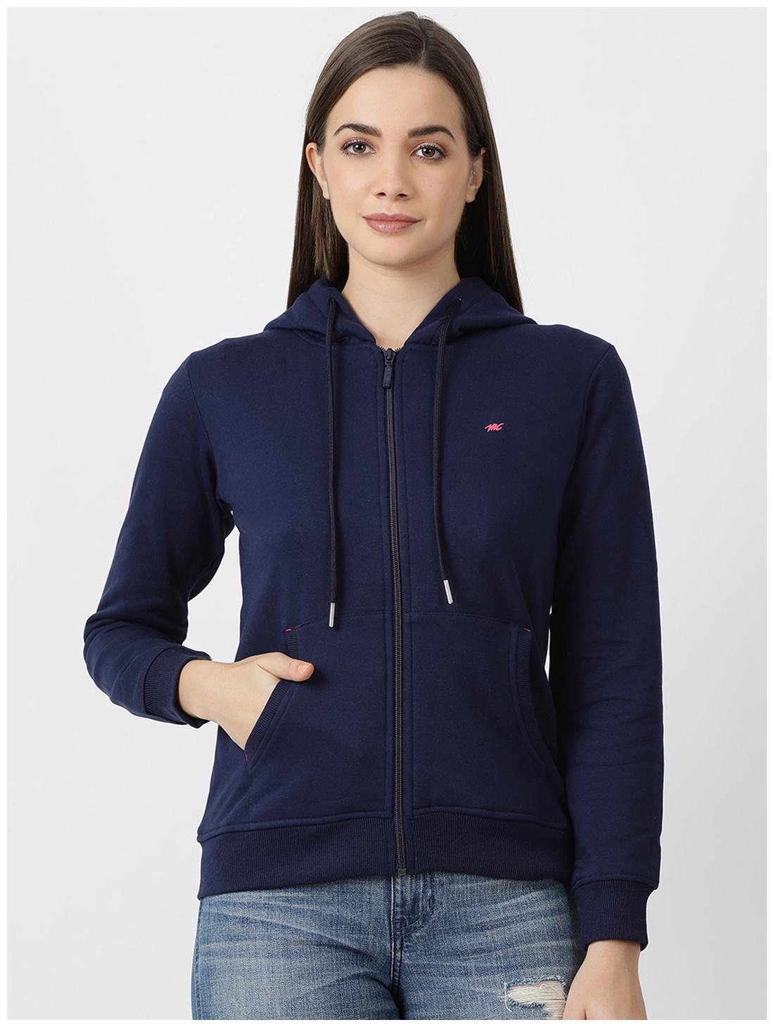 

Monte Carlo Women Solid Hoodie - Blue