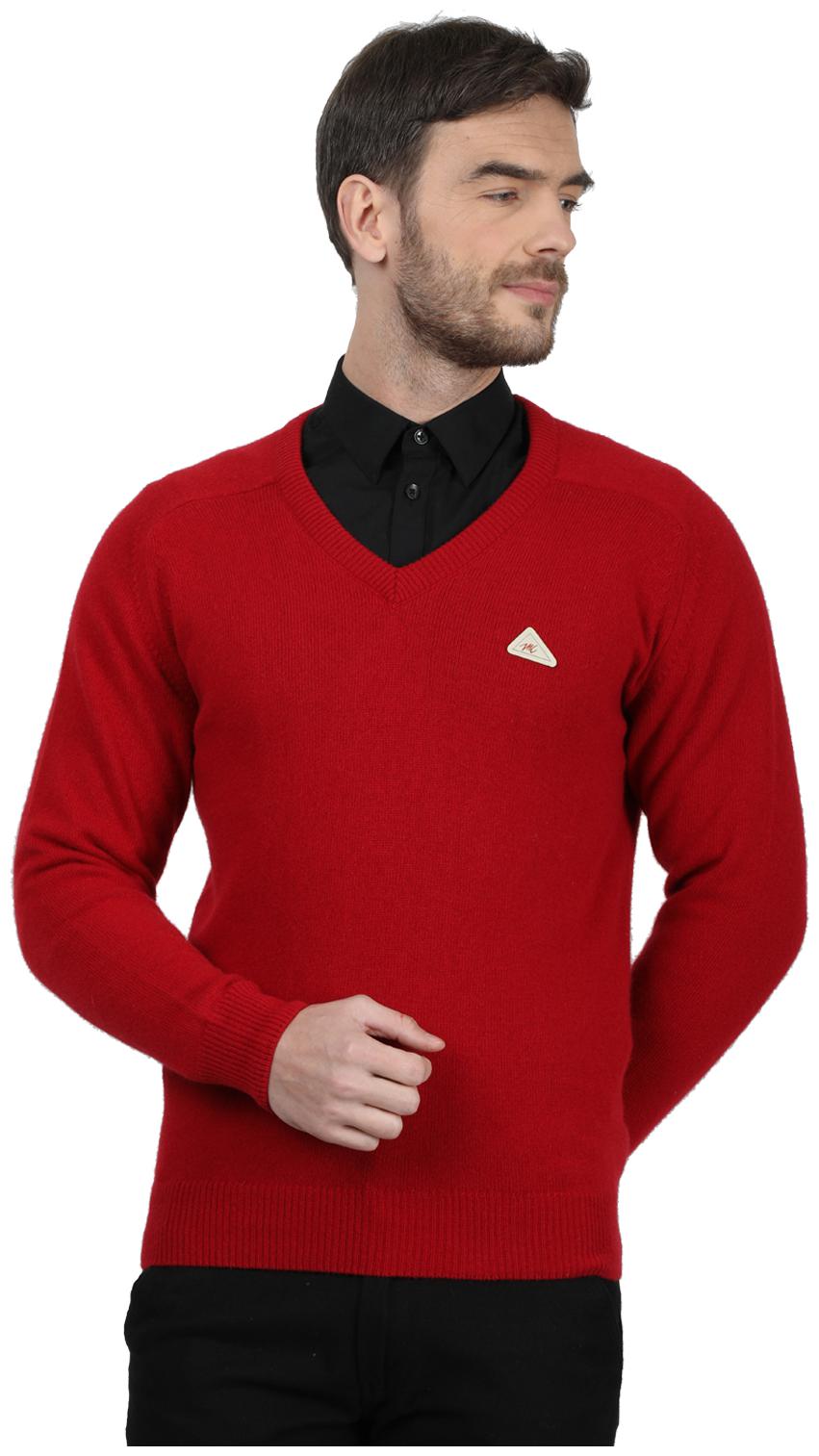 

Monte Carlo Men Red V neck Pullover