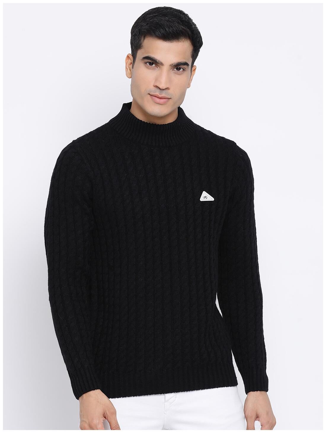 

Monte Carlo Men Black High neck Pullover