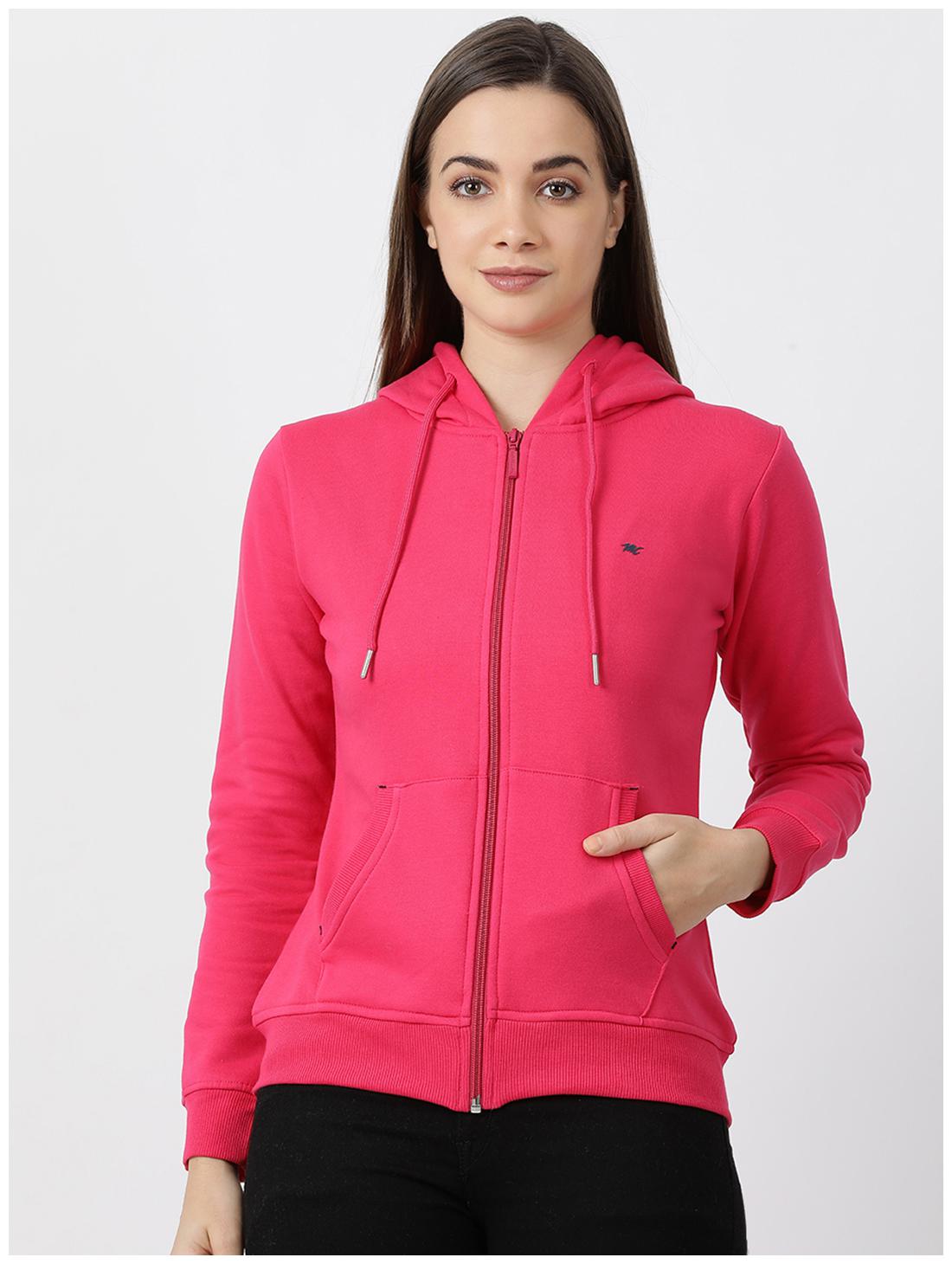 

Monte Carlo Women Solid Hoodie - Pink
