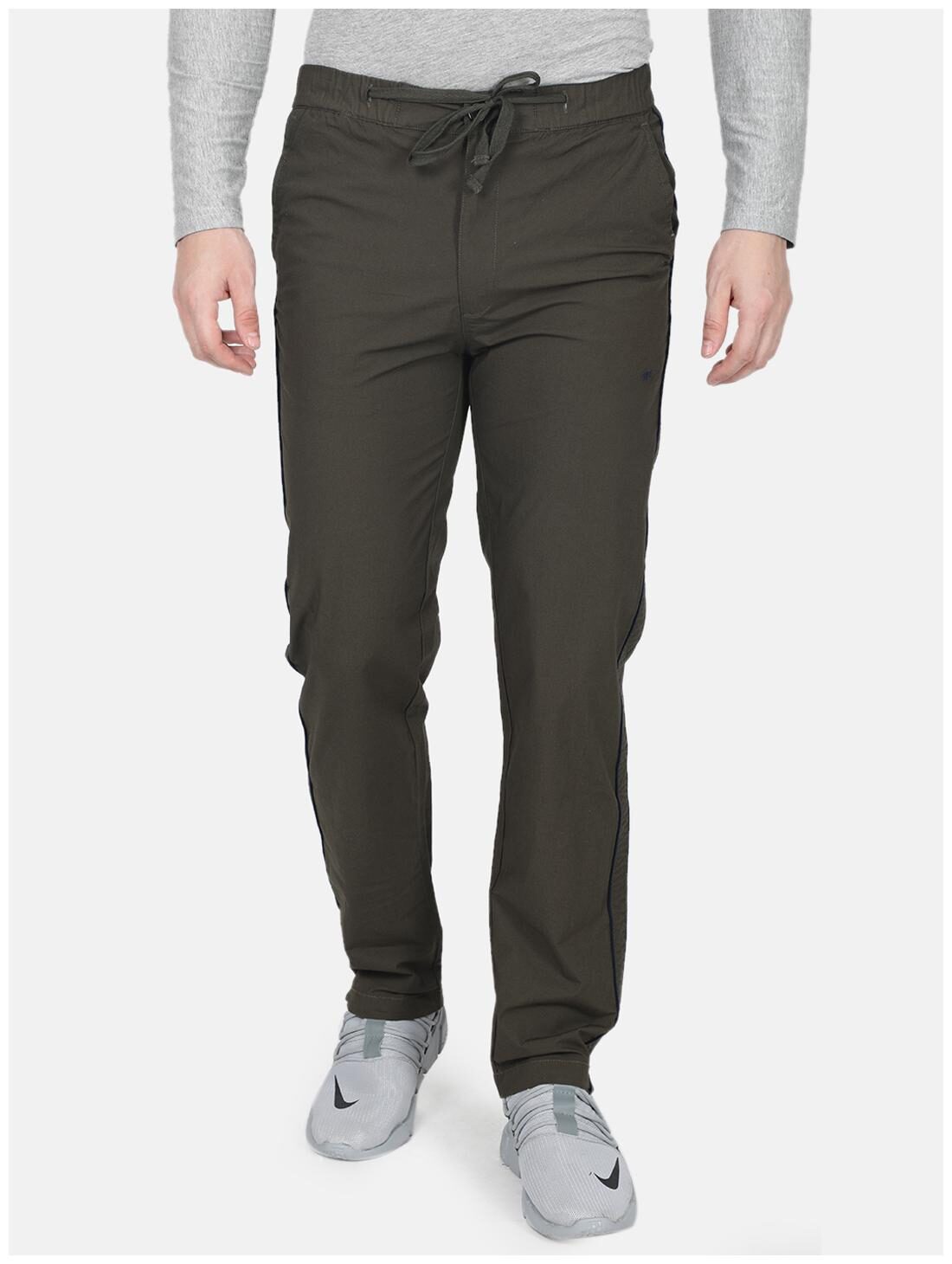 

Monte Carlo Men Brown Solid Regular fit Track pants