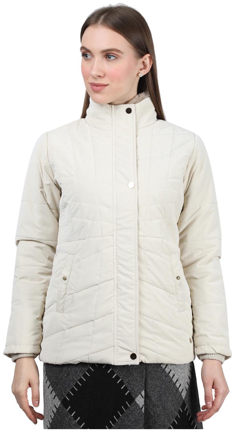 

Monte Carlo Women Solid Bomber Jacket - Beige