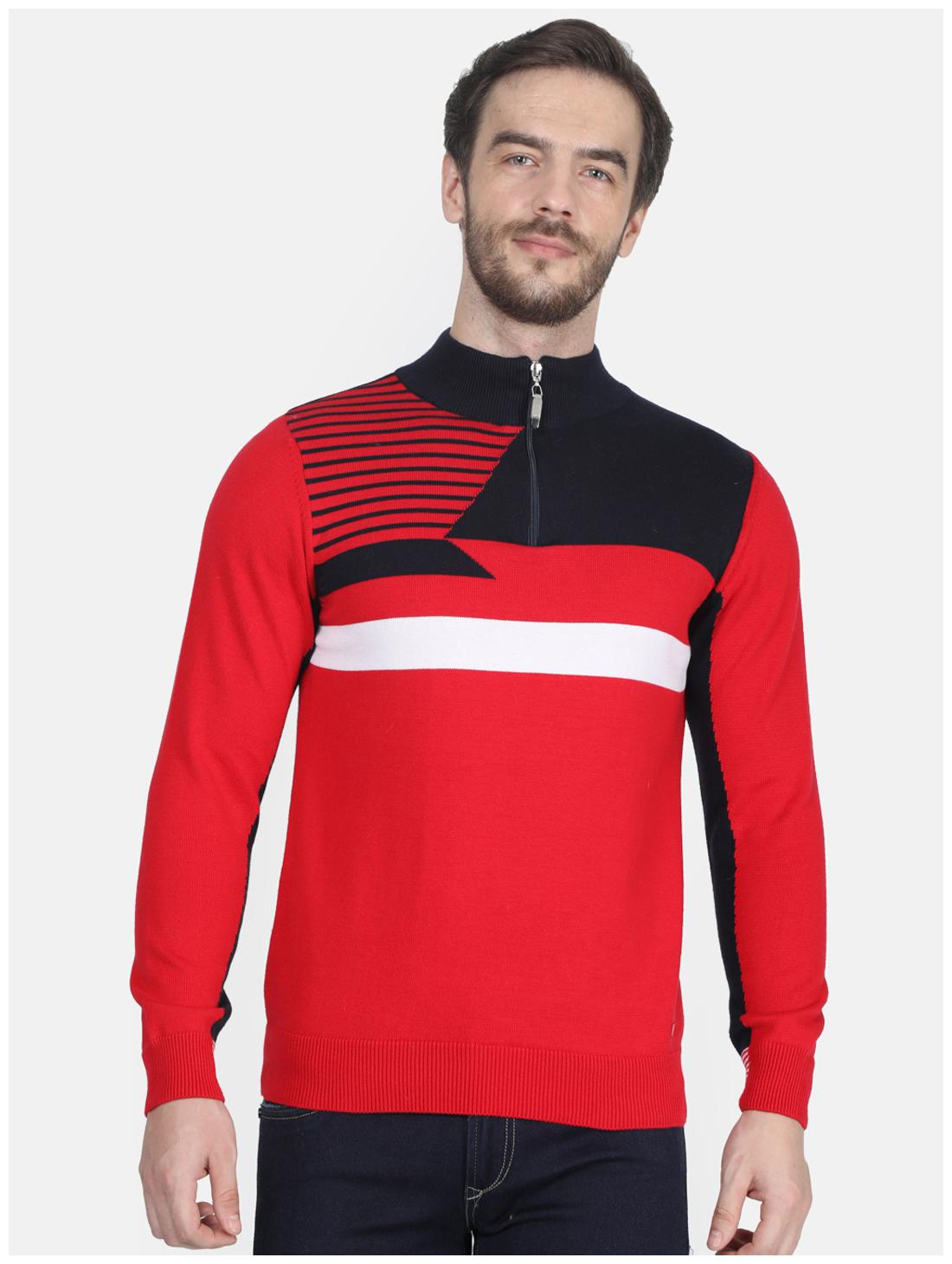 

Monte Carlo Men Red High neck Pullover