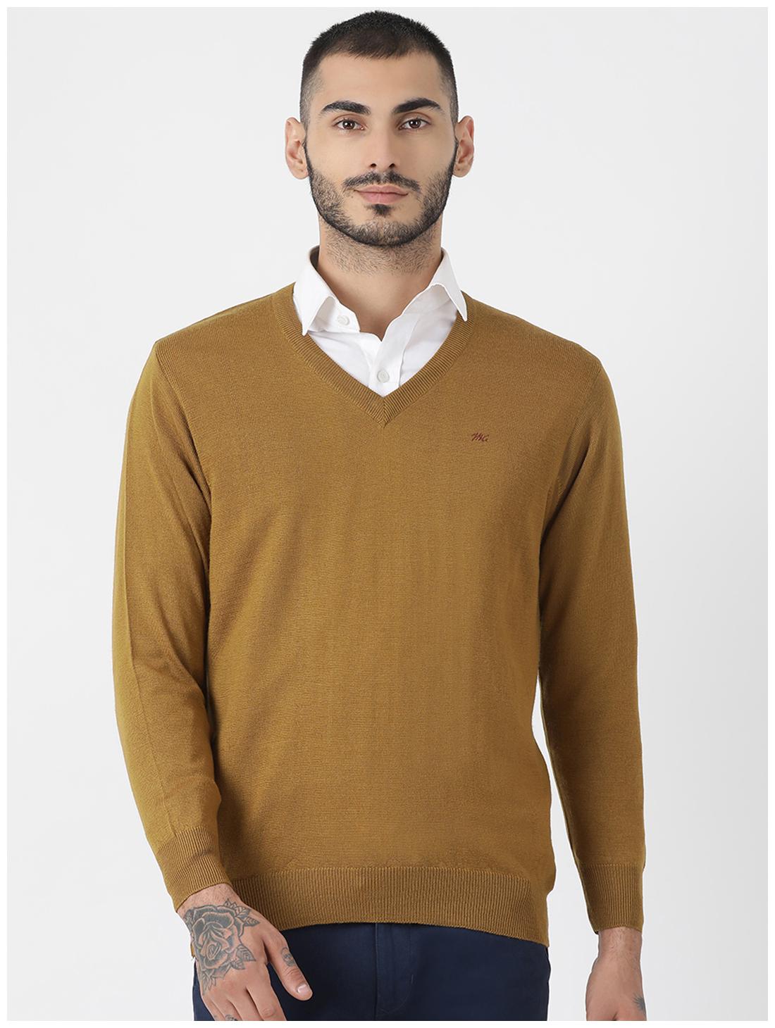 

Monte Carlo Men Brown V neck Pullover