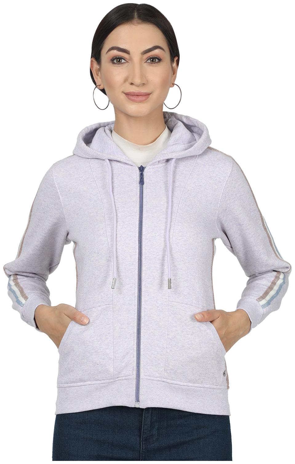 

Monte Carlo Women Solid Sweatshirt - Purple