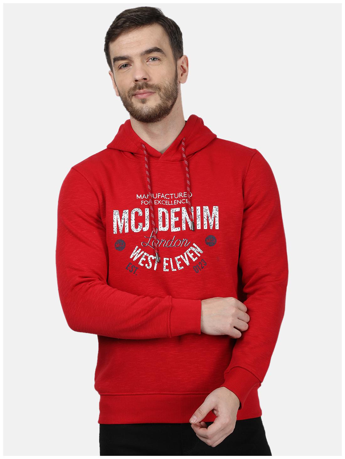 

Monte Carlo Men Red Hooded Sweatshirt