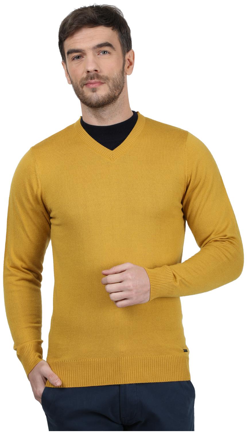 

Monte Carlo Men Yellow V neck Pullover