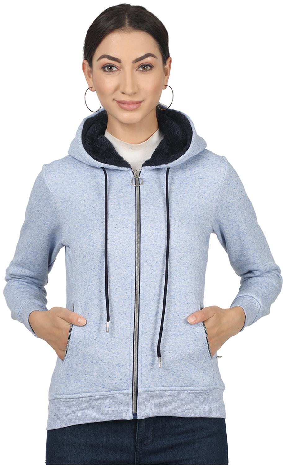 

Monte Carlo Women Solid Sweatshirt - Blue