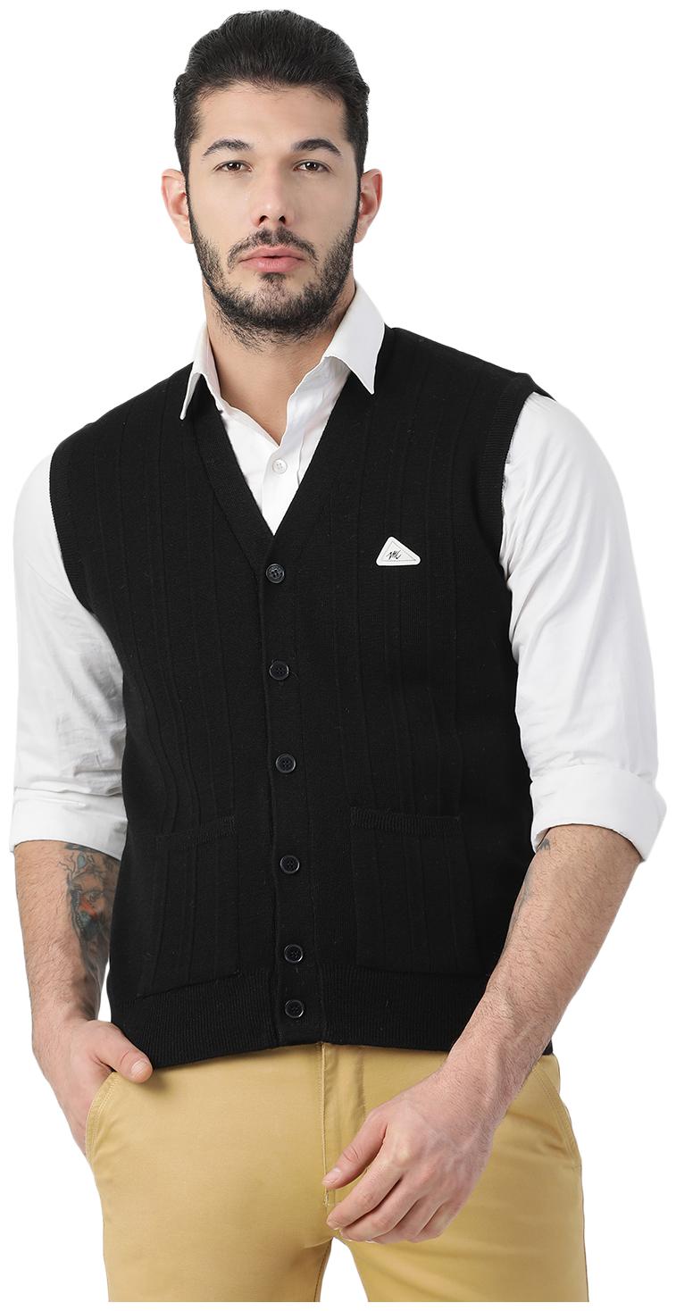 

Monte Carlo Men Black V neck Cardigan
