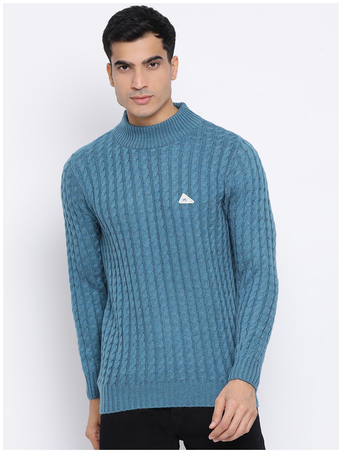

Monte Carlo Men Blue Turtle neck Pullover