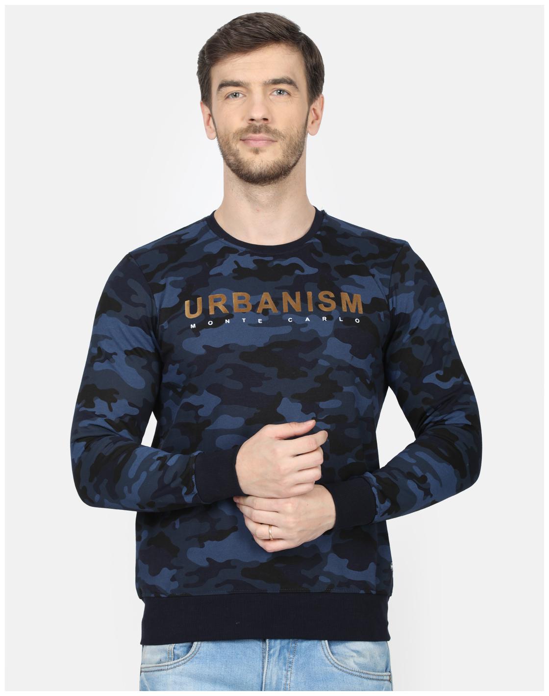

Monte Carlo Men Blue Round neck Sweatshirt
