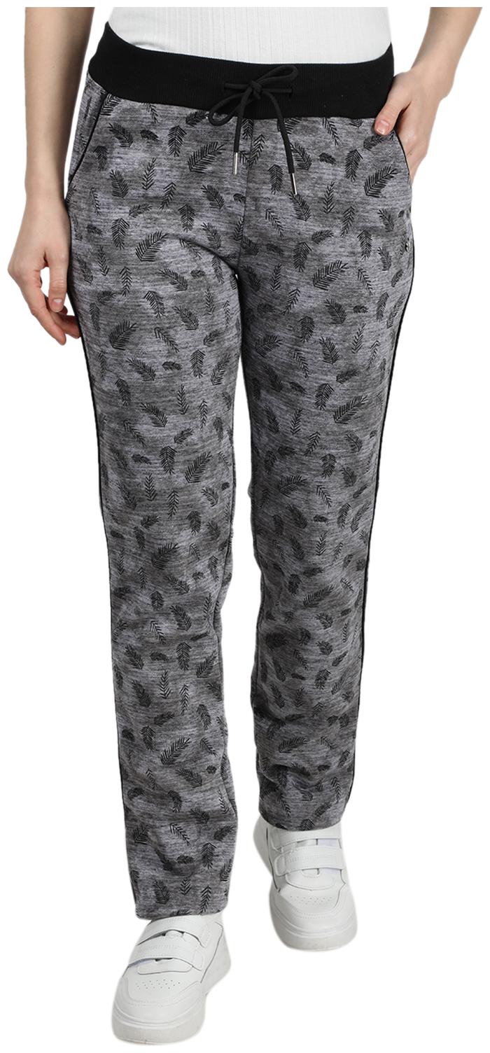 

Monte Carlo Women Grey Printed Cotton Blend Track Pant
