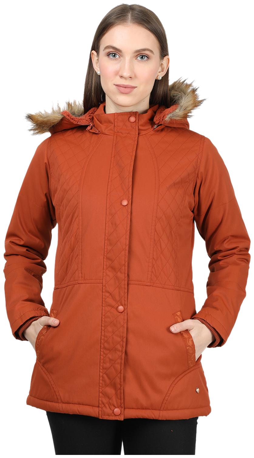 

Monte Carlo Women Solid Bomber Jacket - Orange
