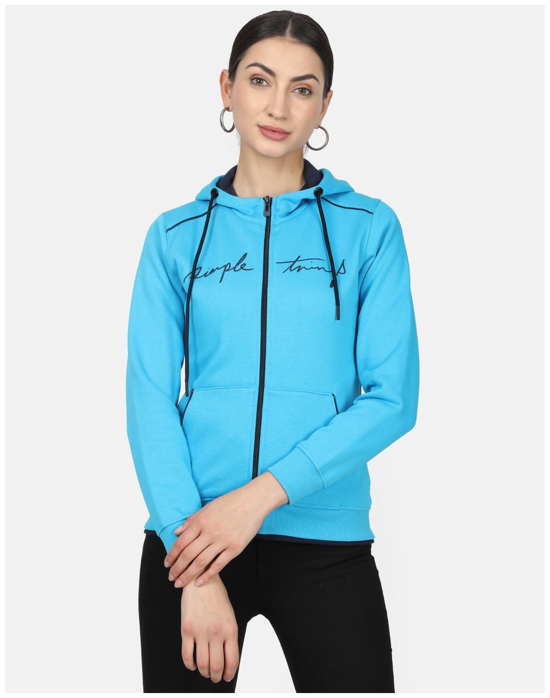 

Monte Carlo Women Solid Sweatshirt - Blue