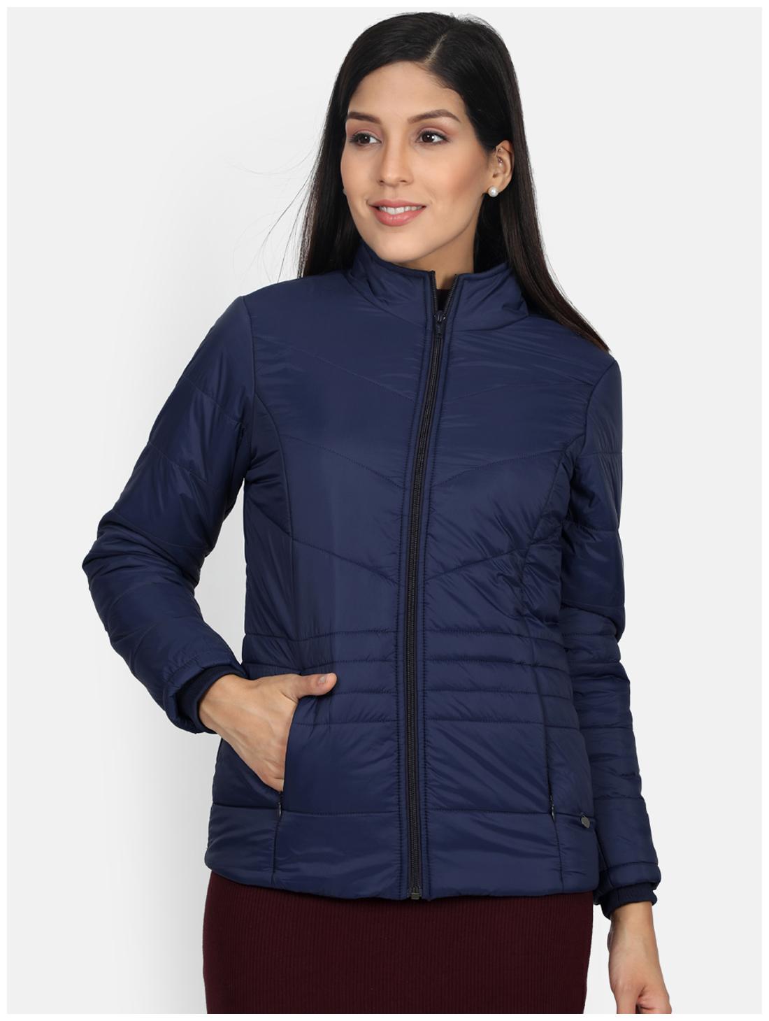 

Monte Carlo Women Navy Blue Solid Jacket