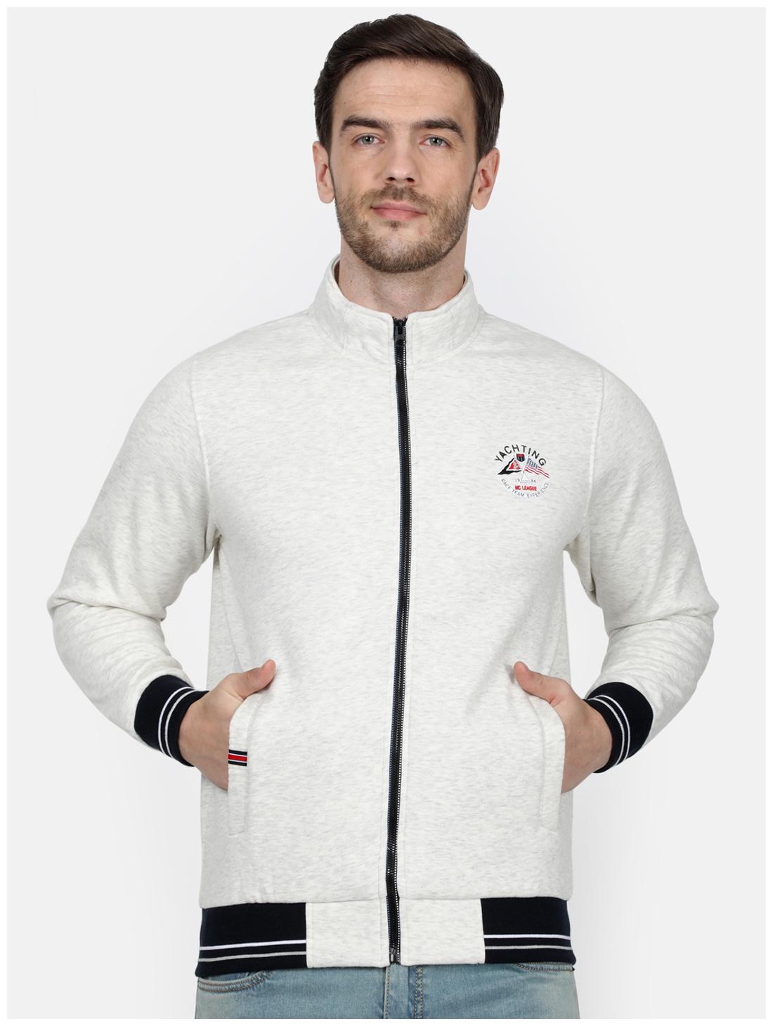 

Monte Carlo Men White High neck Sweatshirt