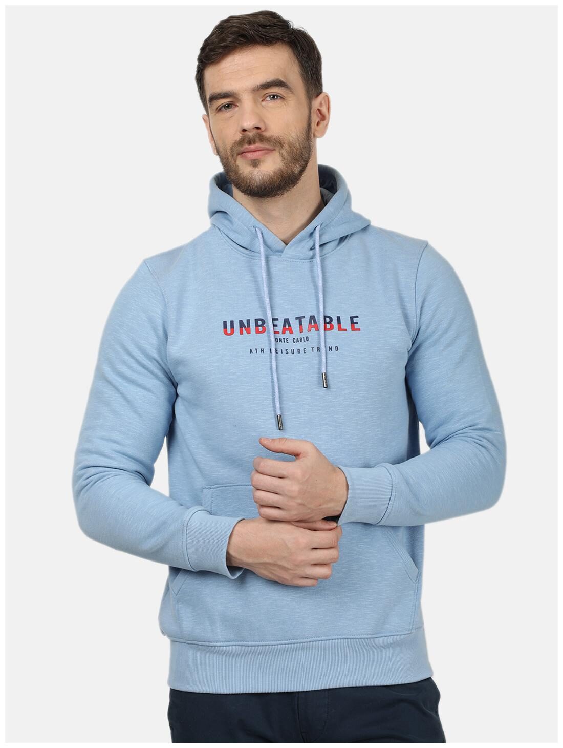 

Monte Carlo Men Blue Hooded Sweatshirt
