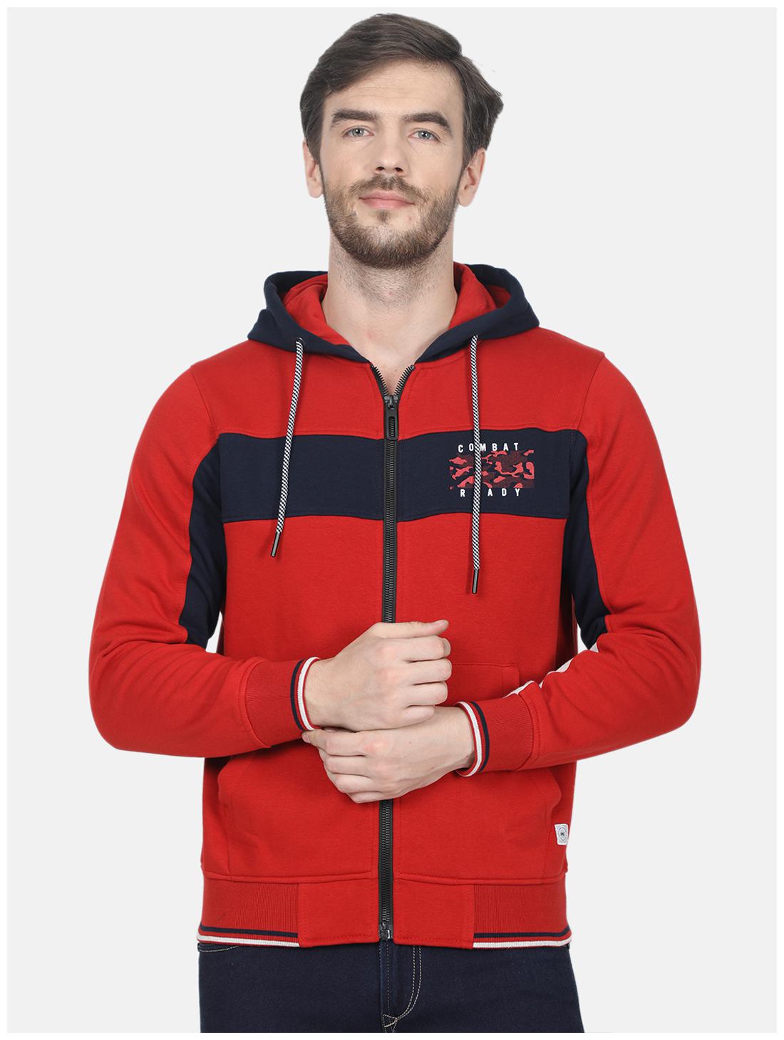 

Monte Carlo Men Red Hooded Sweatshirt
