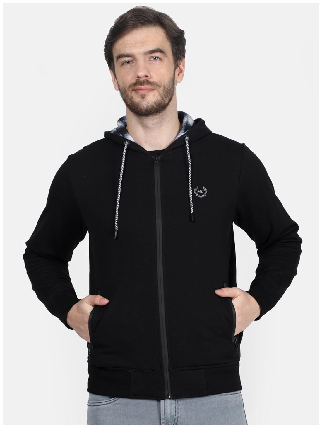 

Monte Carlo Men Black Hooded Sweatshirt