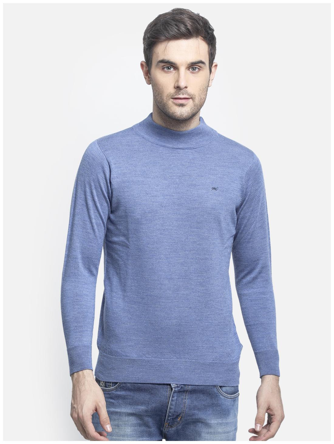 

Monte Carlo Men Blue Turtle neck Pullover