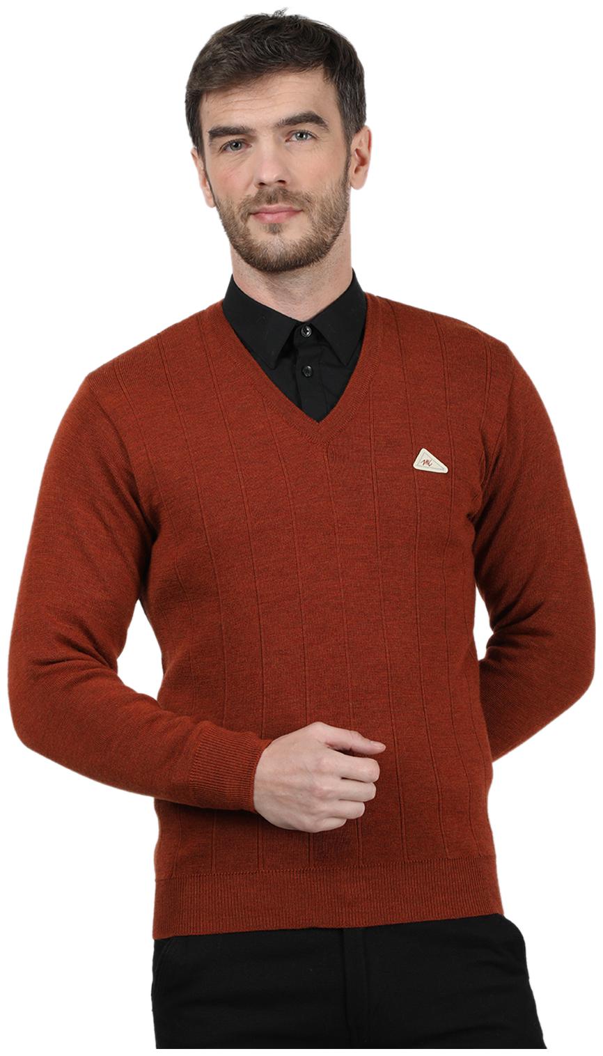 

Monte Carlo Men Brown V neck Pullover