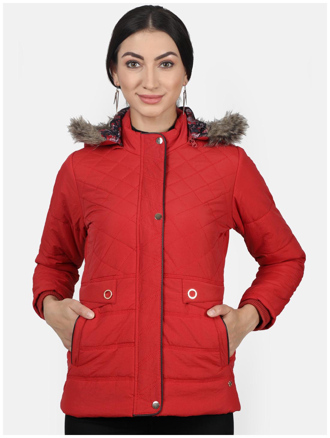 

Monte Carlo Women Solid Regular Jacket - Red