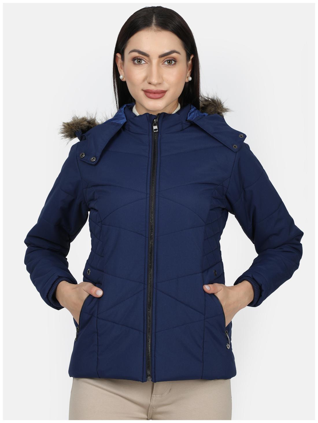 

Monte Carlo Women Solid Regular Jacket - Blue