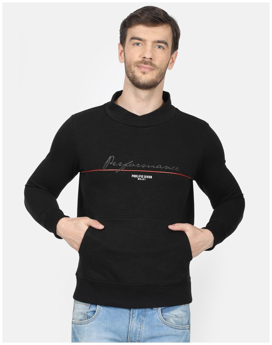 

Monte Carlo Men Black Round neck Sweatshirt