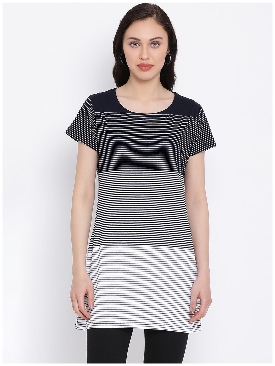 

Monte Carlo Women Striped Regular top - Black