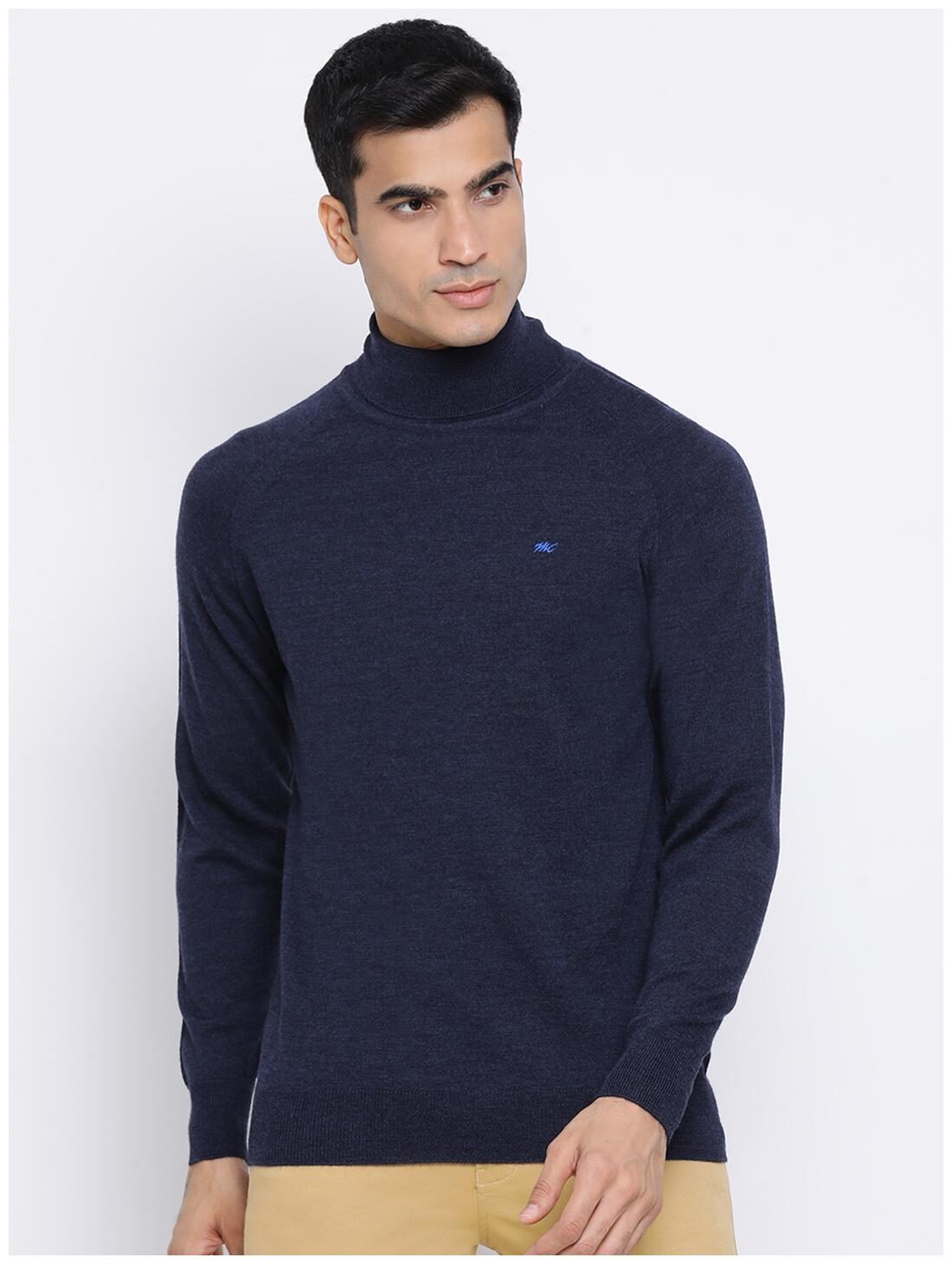 

Monte Carlo Men Navy blue High neck Pullover