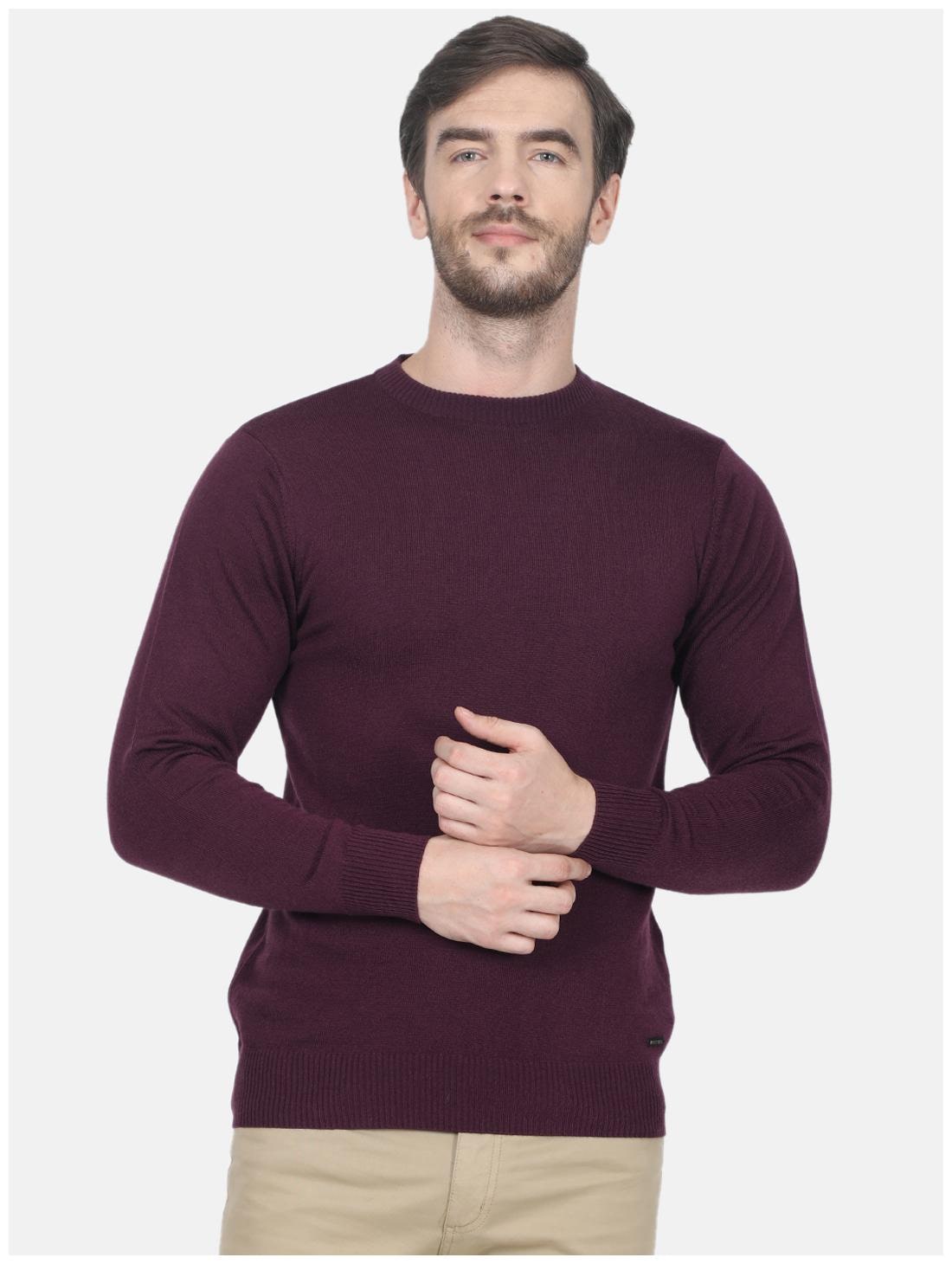 

Monte Carlo Men Purple Round neck Pullover