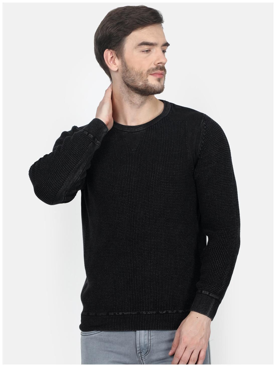

Monte Carlo Men Black Round neck Pullover
