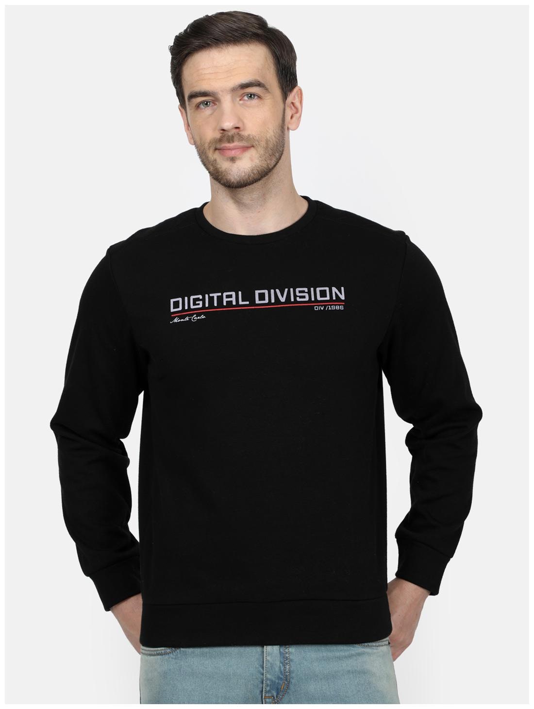 

Monte Carlo Men Black Round neck Sweatshirt