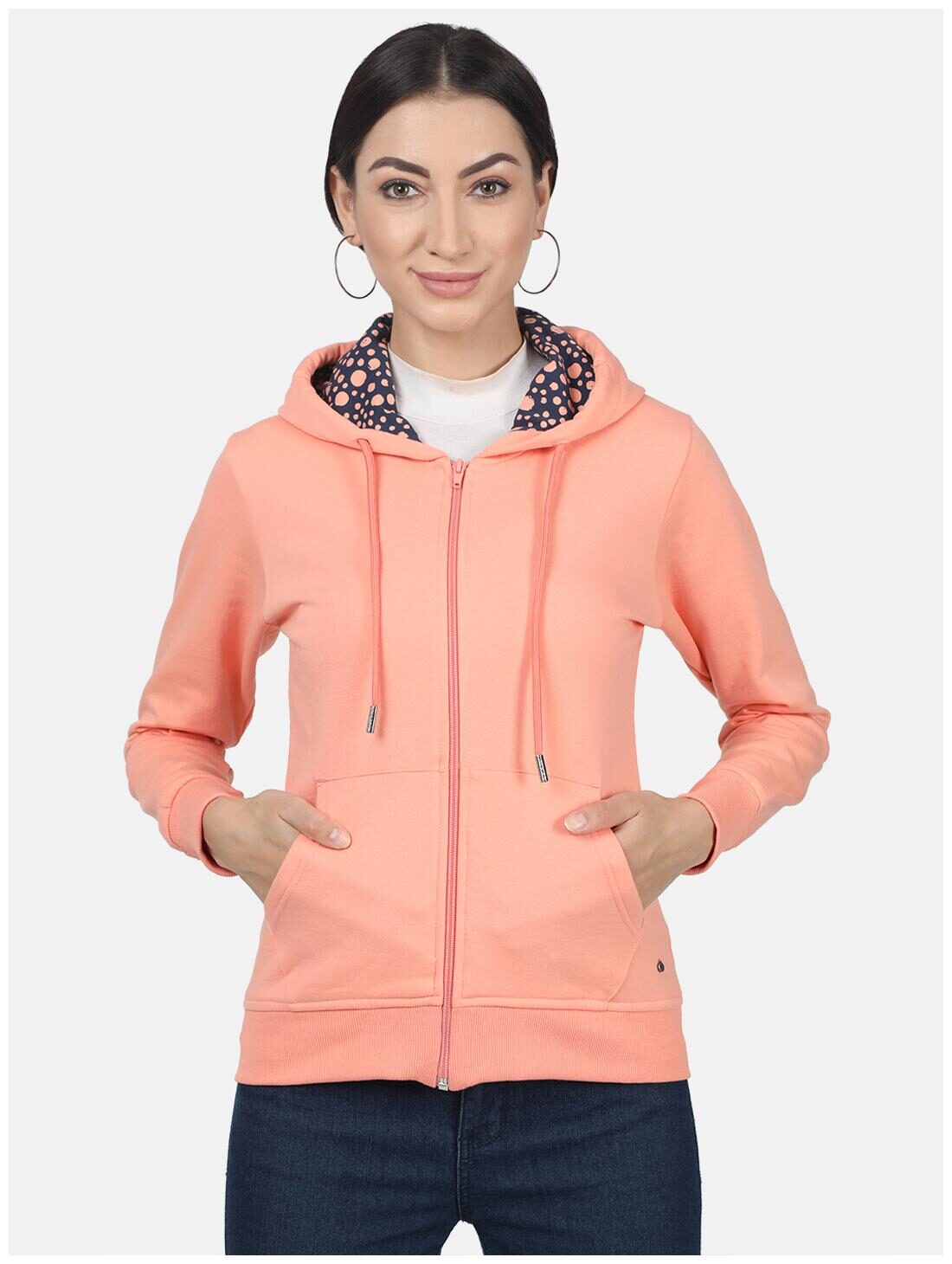 

Monte Carlo Women Solid Hoodie - Pink