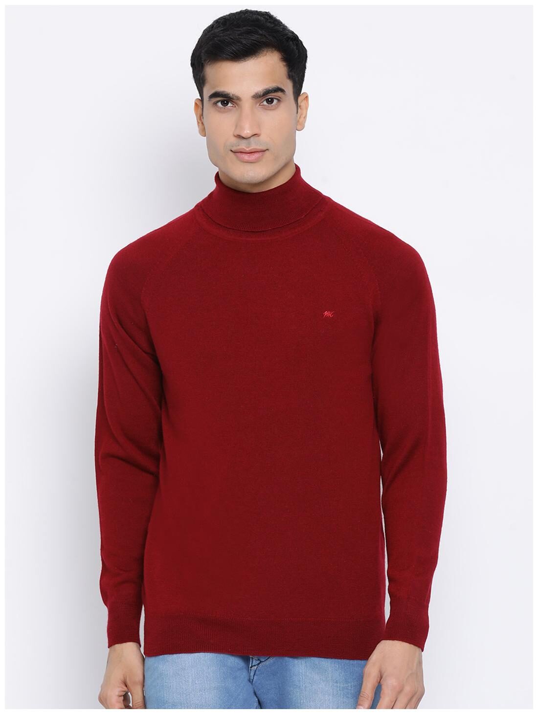 

Monte Carlo Men Red High neck Pullover