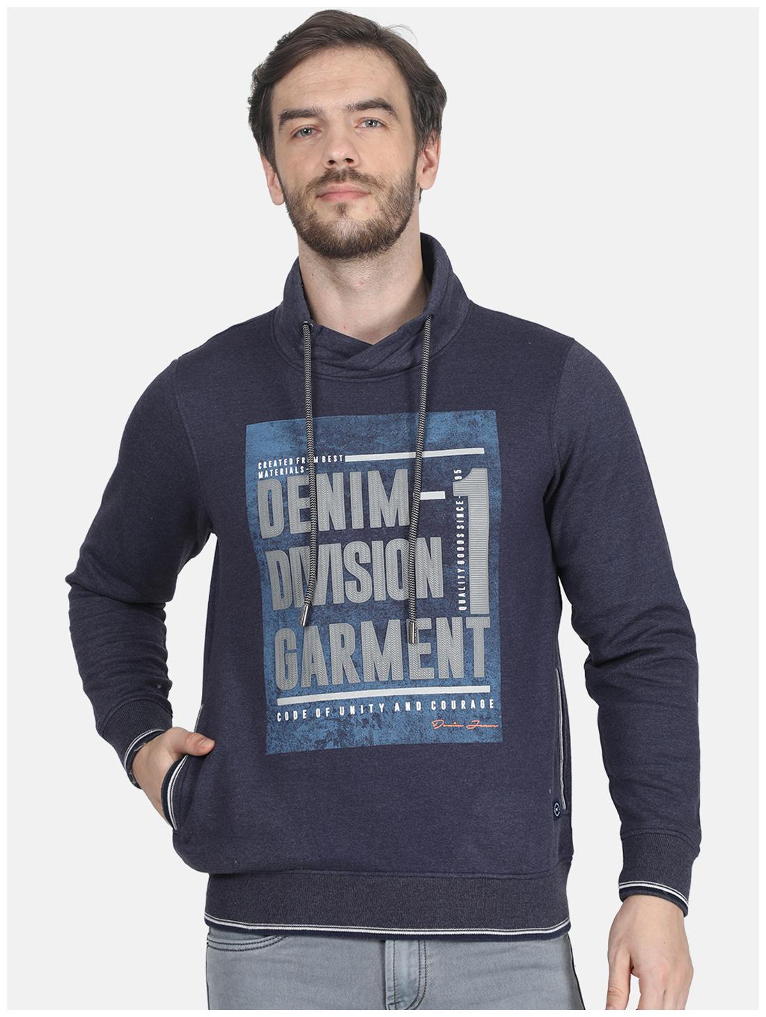 

Monte Carlo Cotton Blend Printed Blue Color Sweatshirt For Men