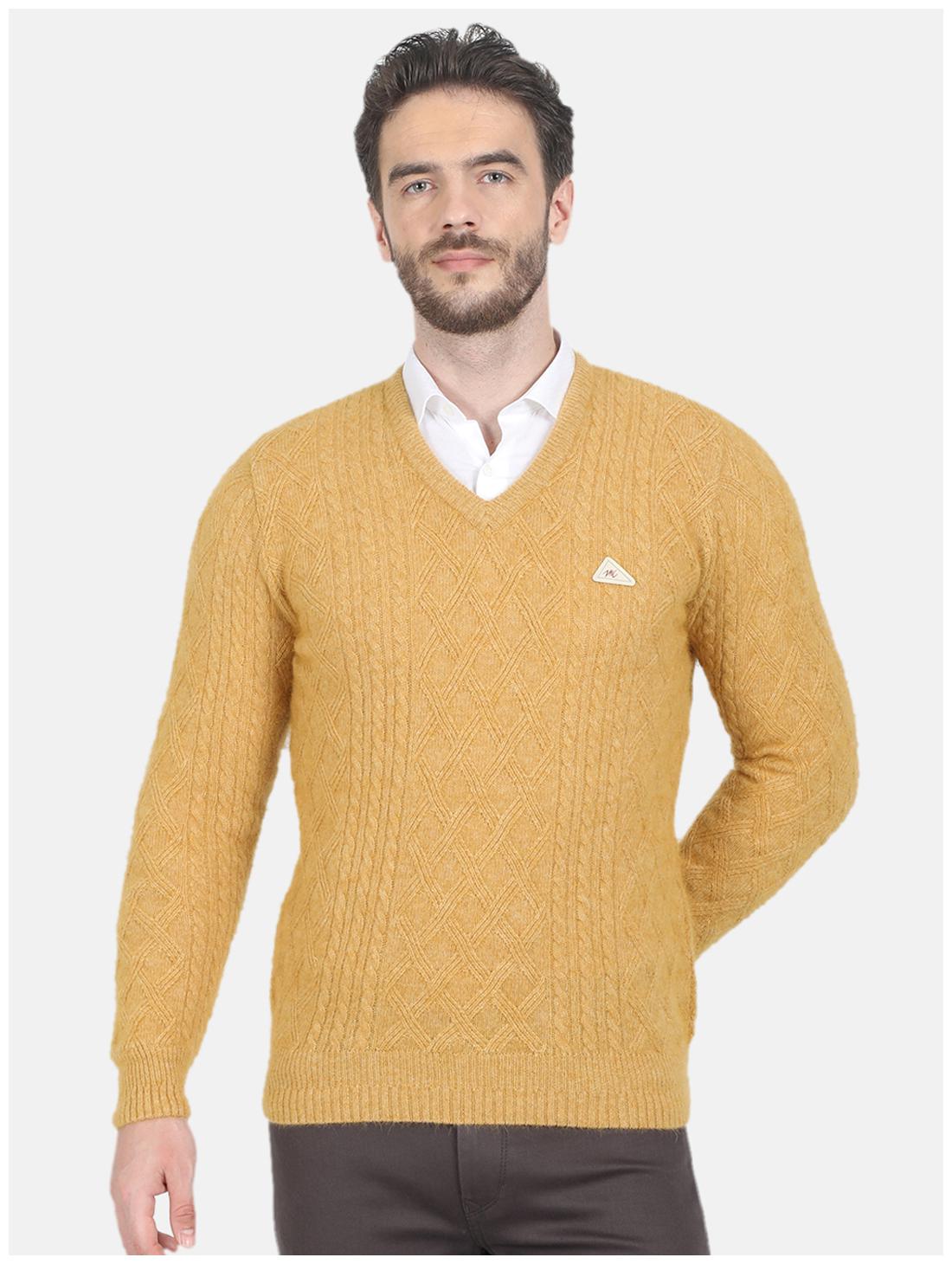 

Monte Carlo Men Yellow V neck Pullover