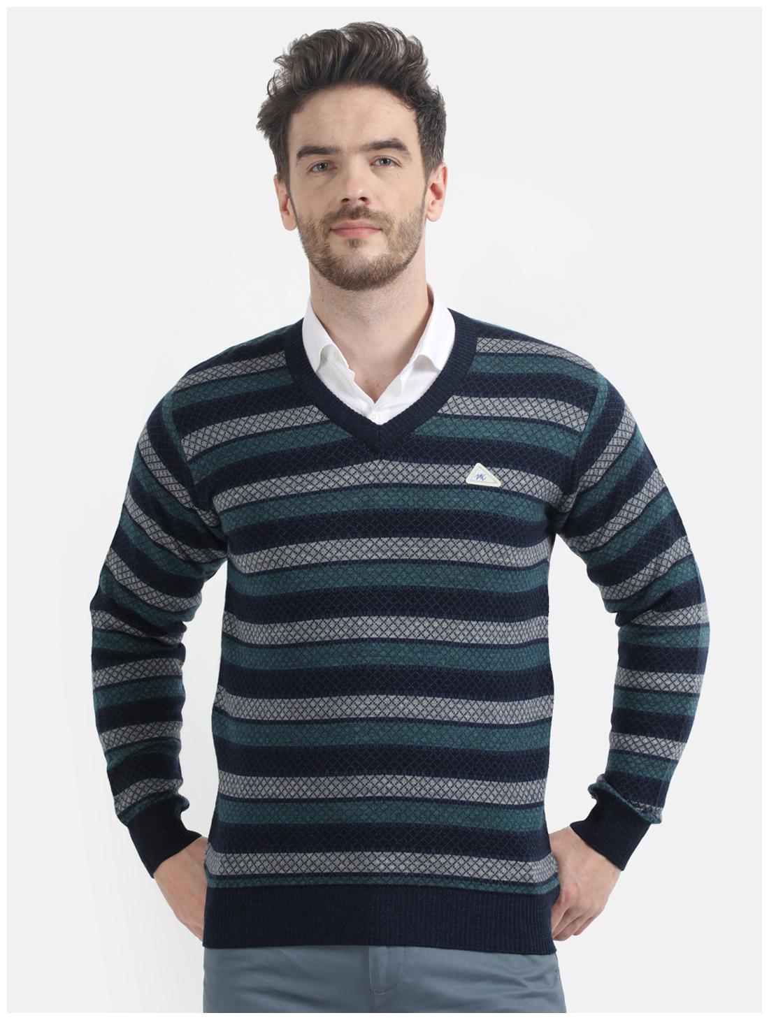 

Monte Carlo Men Blue V neck Pullover