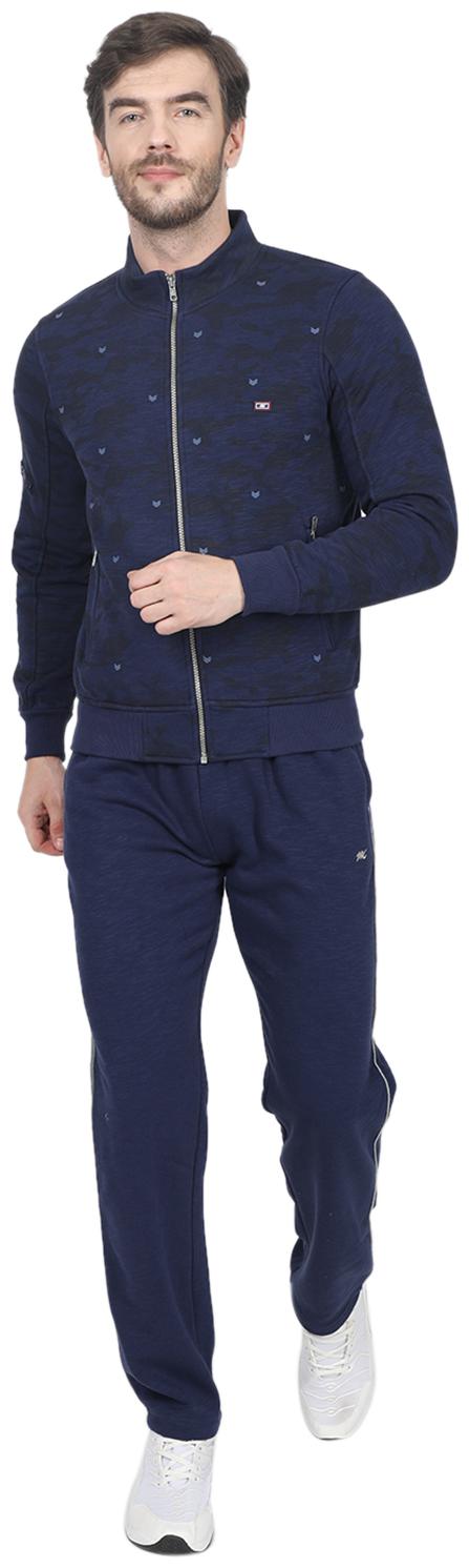 

Monte Carlo Men Blue Printed Regular Fit Track Suit