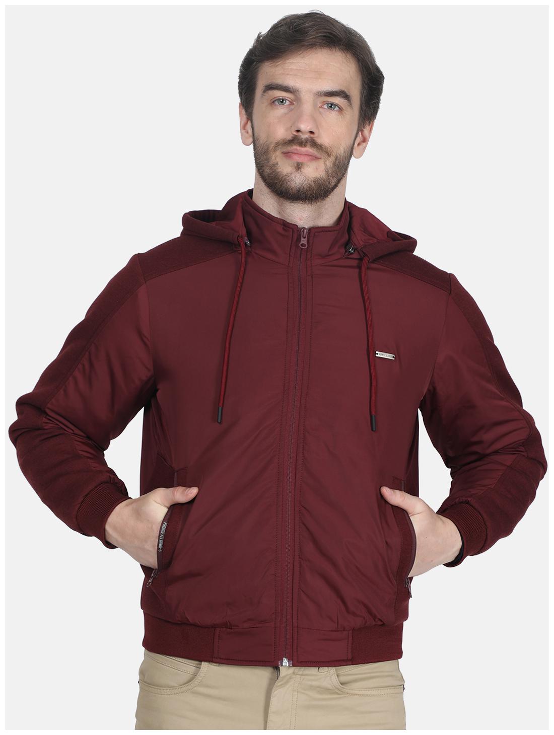 

Monte Carlo Men Maroon Solid Bomber jacket