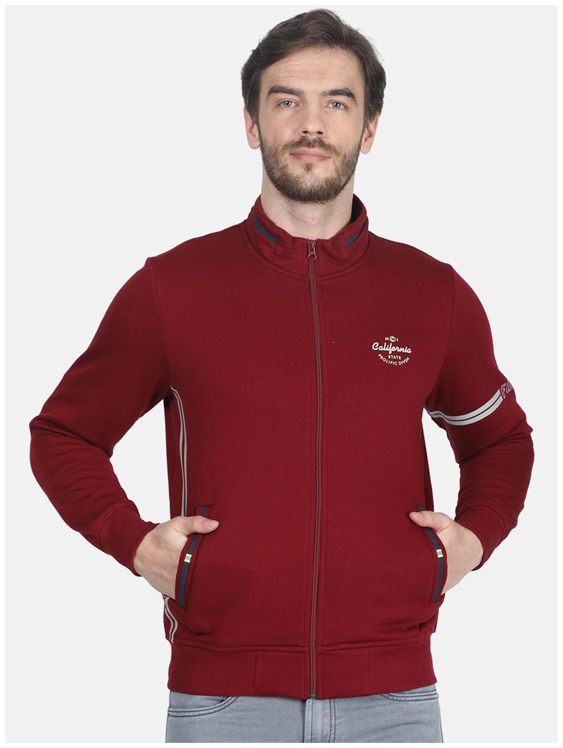 

Monte Carlo Cotton Blend Solid Red Color Sweatshirt For Men