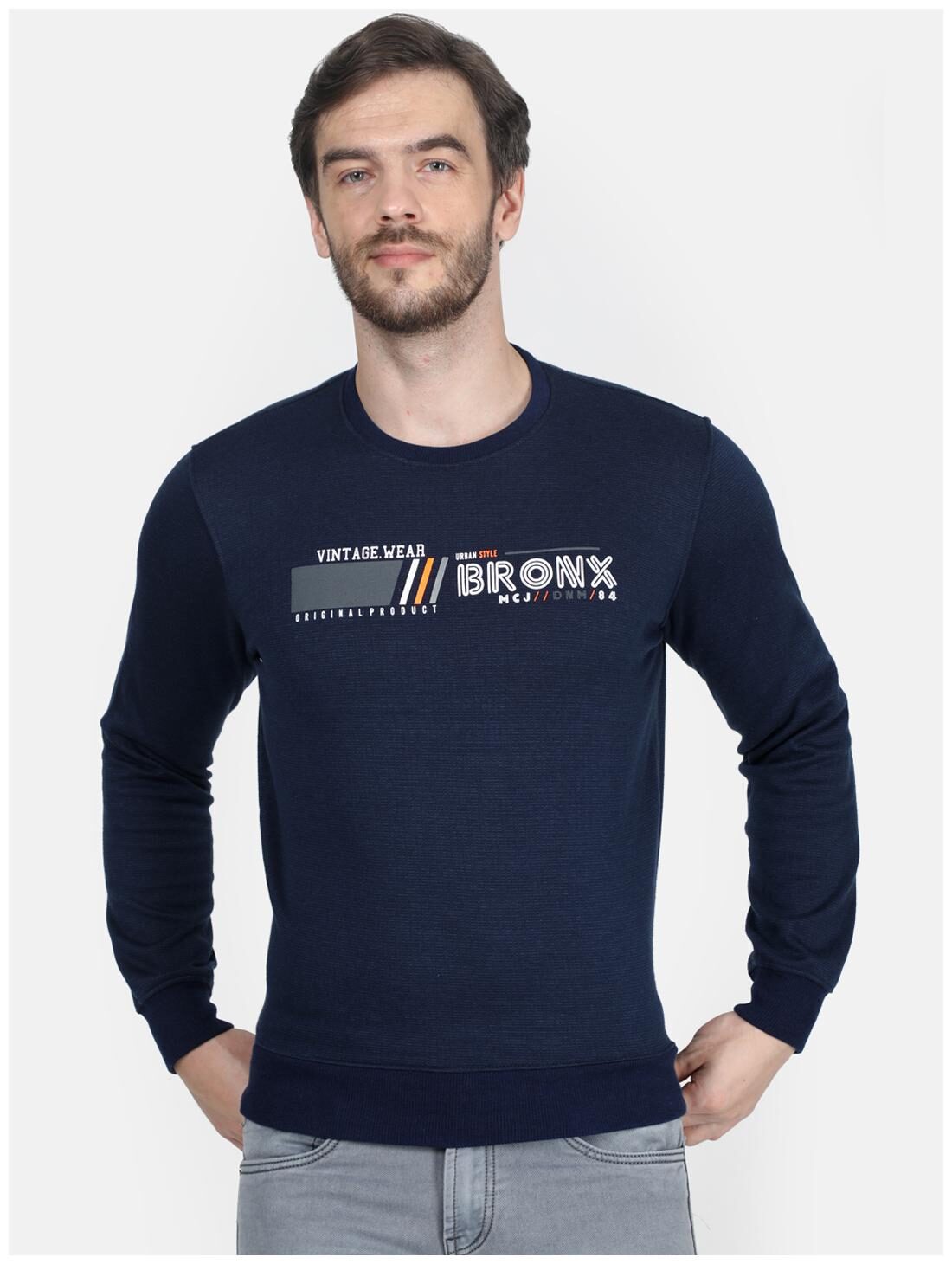 

Monte Carlo Men Blue Round neck Sweatshirt
