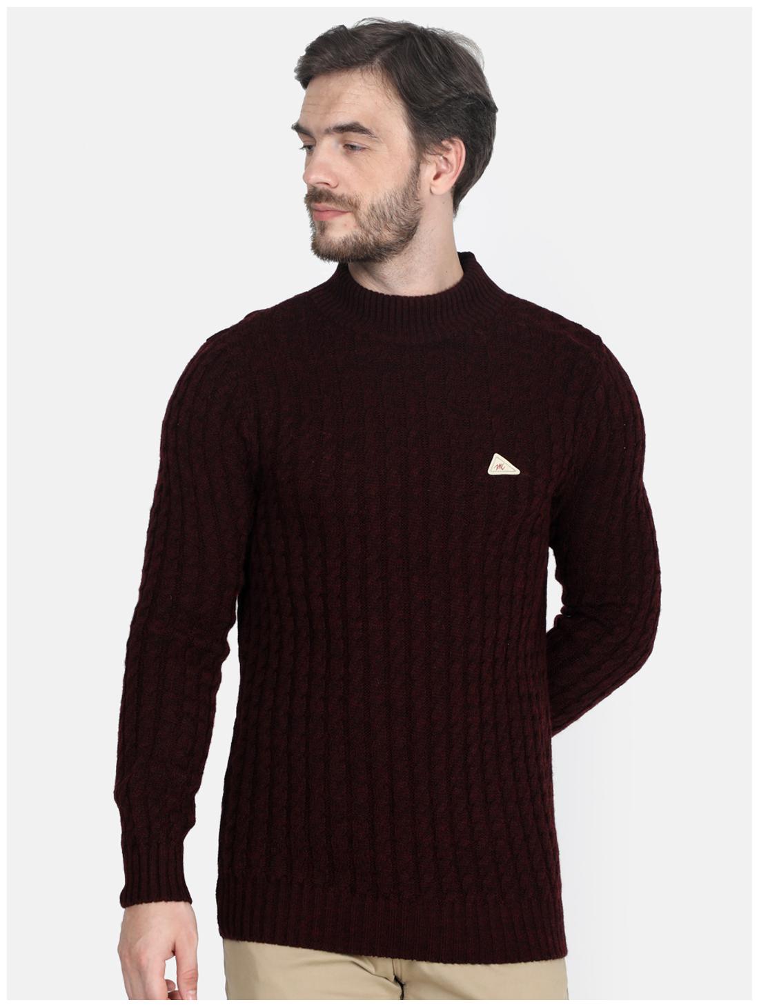 

Monte Carlo Men Maroon Round neck Pullover