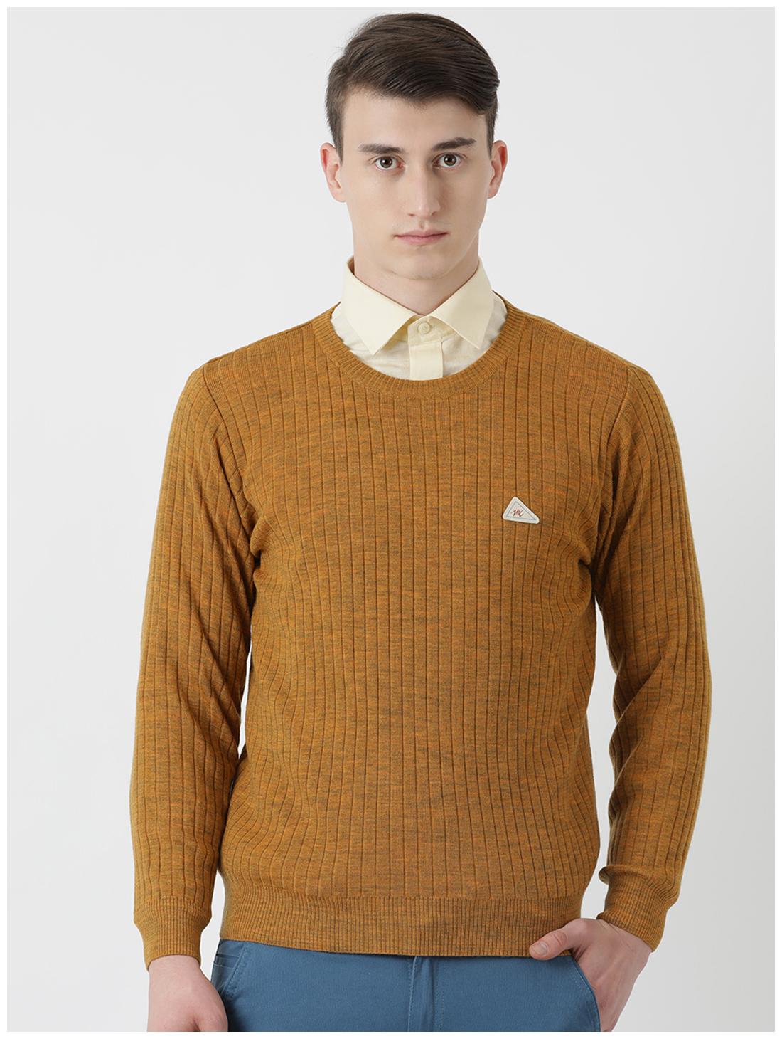 

Monte Carlo Men Wool Blend Solid Olive Pullover
